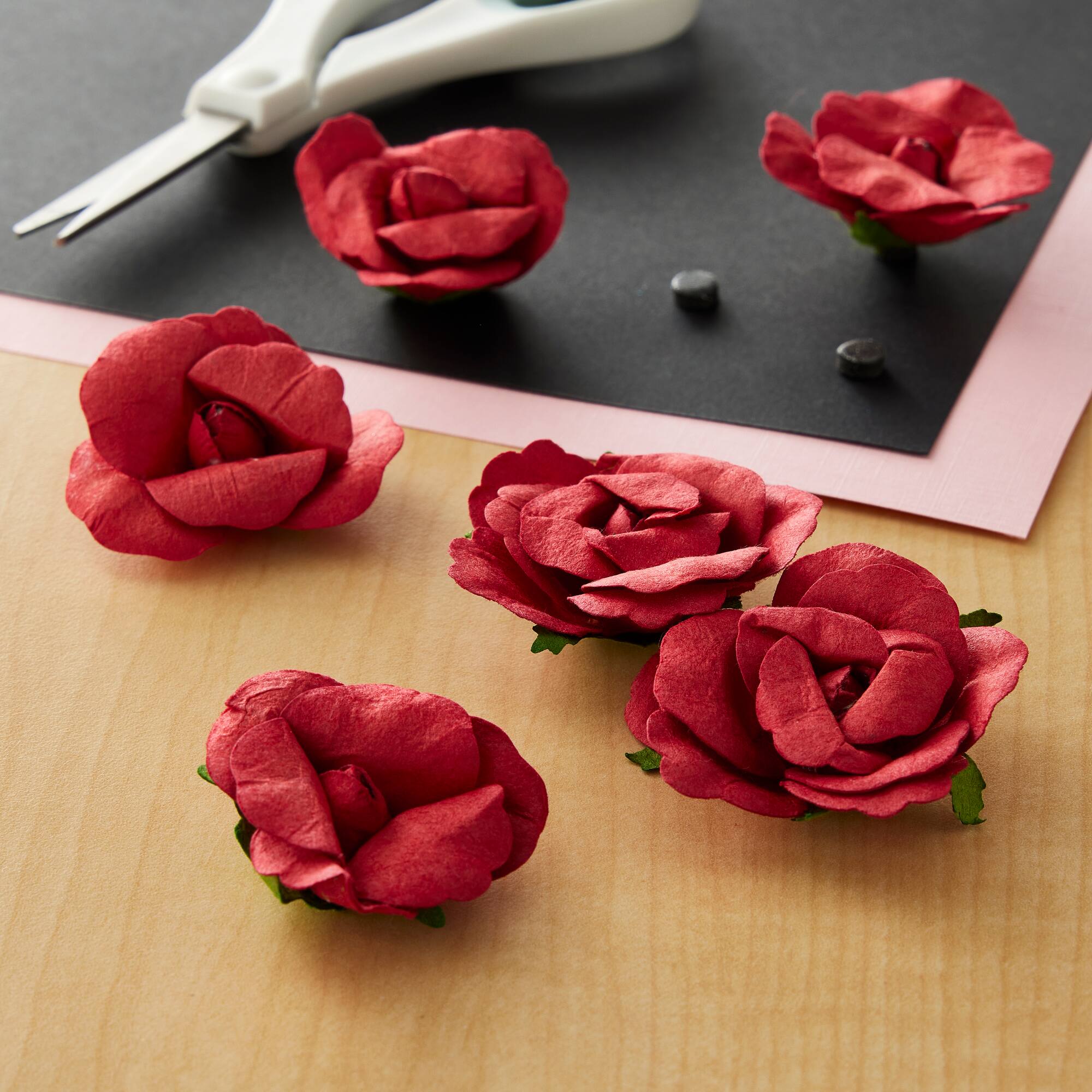 Red Paper Roses by Recollections™, 12ct.
